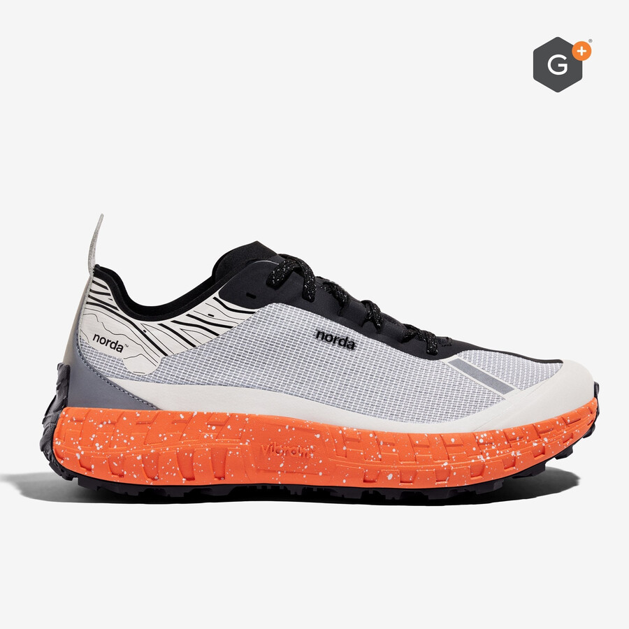 herr vinterterrängskor - grå orange 001 g spike