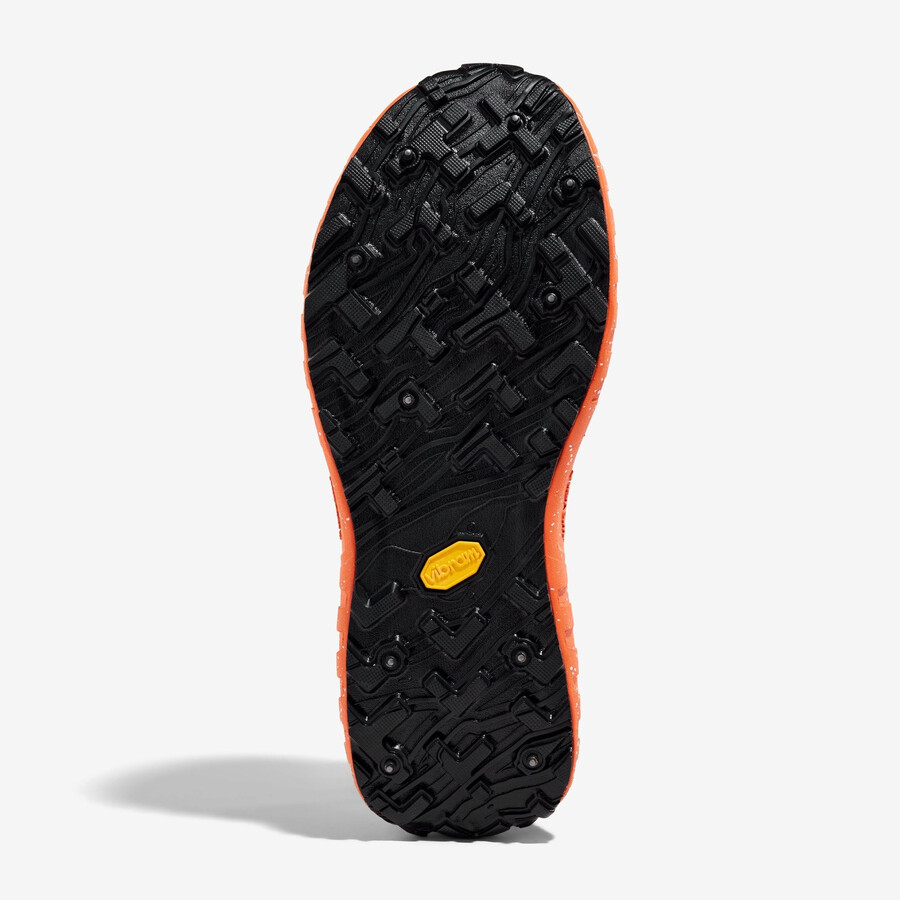 herr vinterterrängskor - grå orange 001 g spike