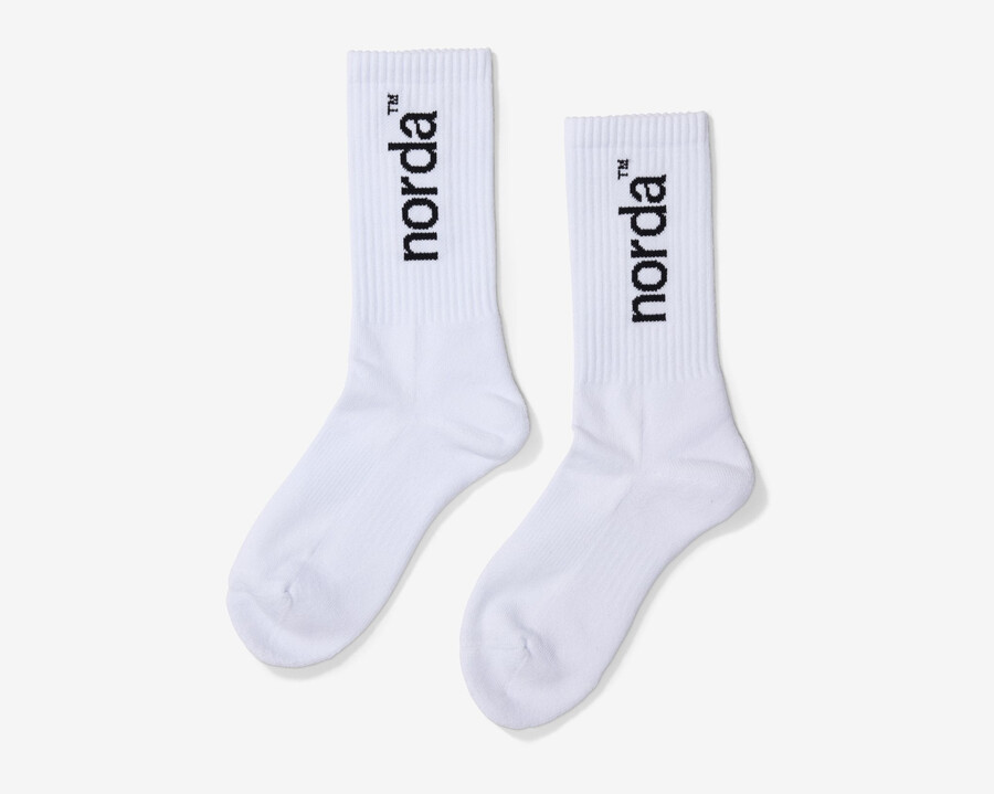 unisex lifestyle-strumpa - vit retro-strumpa